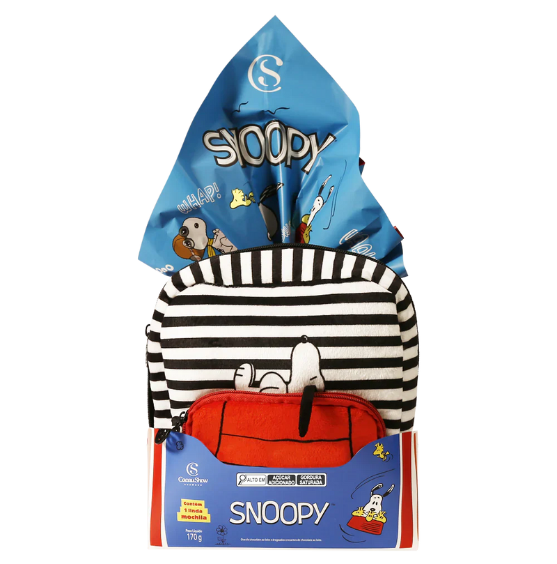 Ovo de Páscoa ao Leite Mochila Snoopy 170g