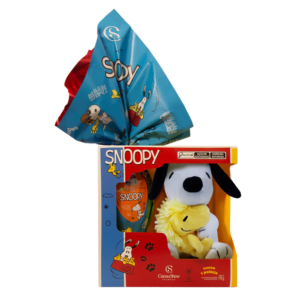 Ovo de Páscoa ao Leite Pelúcia Snoopy com Woodstock 170g