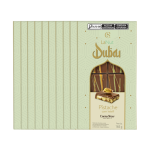 [Caixa Branca] Tablete LaNut Pistache Dubai 10x165g