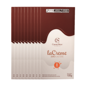 [Caixa Branca] Tablete laCreme de Chocolate Zero Lactose 10x100g